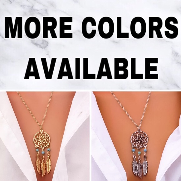 ⚜️[𝟯/$𝟭𝟴]⚜️Silver Dreamcatcher Boho Choker NEW - Picture 8 of 9